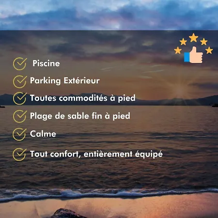 Apartamento T2 Le Scintillant Plage-parking-terrasse-piscine Fréjus